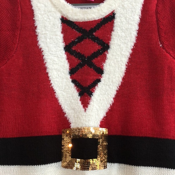 NWT Christmas Sweater Dress Size Juniors Small - Picture 4 of 9